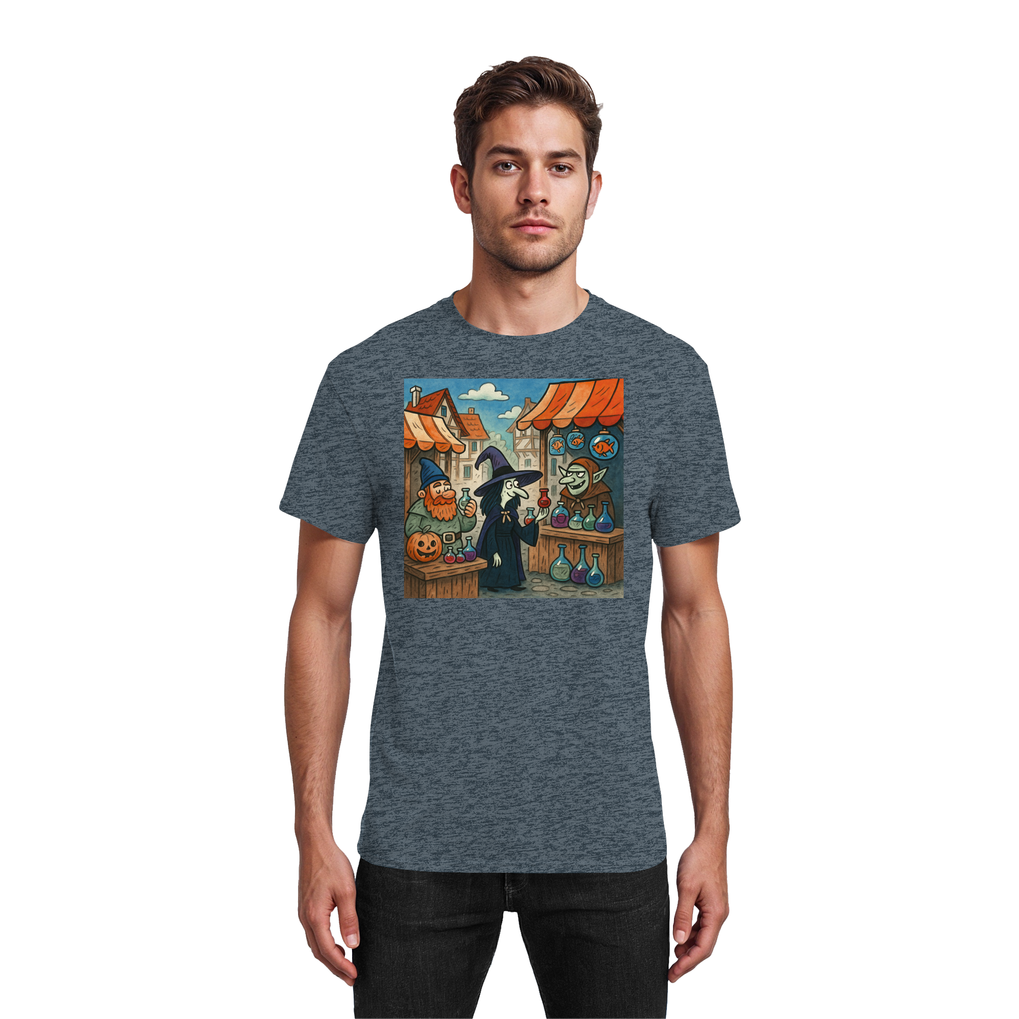 Niedlicher Hexenmarkt - Heavy Cotton T-Shirt