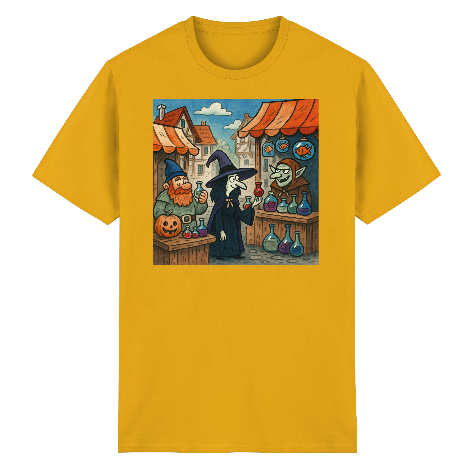 Niedlicher Hexenmarkt - Heavy Cotton T-Shirt