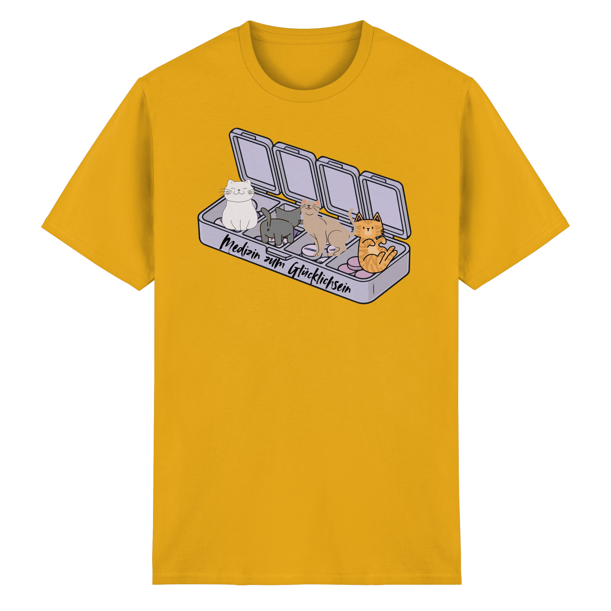 Medizin zum Glücklichsein - Heavy Cotton T-Shirt
