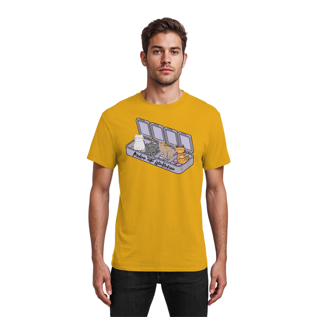 Medizin zum Glücklichsein - Heavy Cotton T-Shirt