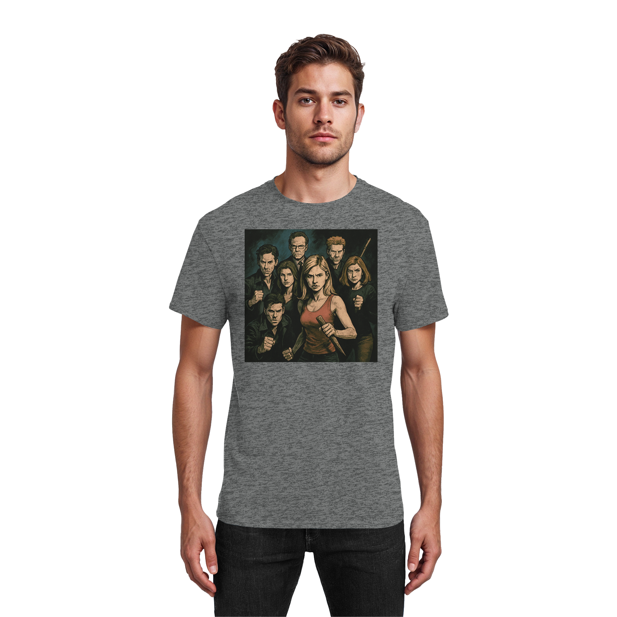 Gemeinsam gegen die Dunkelheit - Heavy Cotton T-Shirt