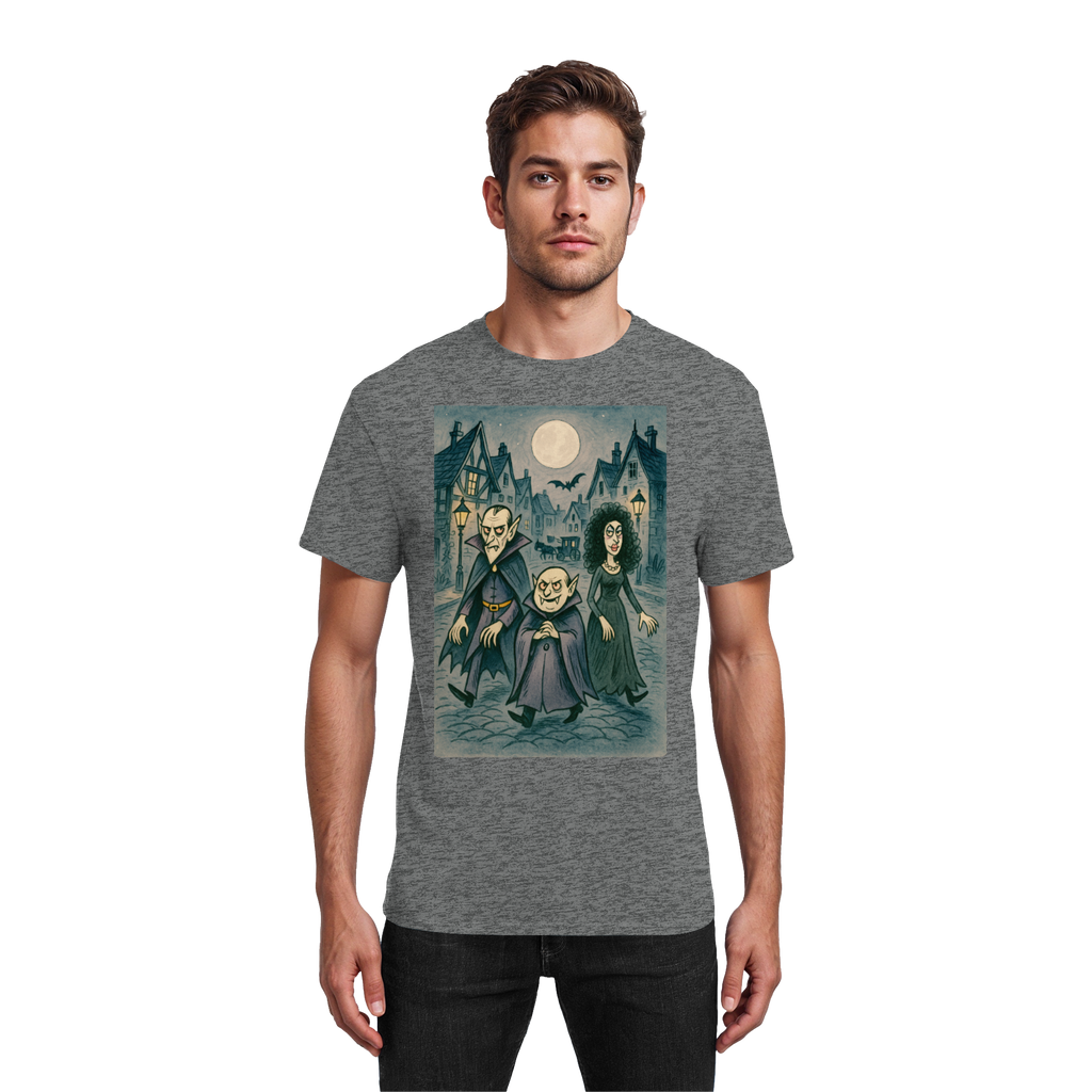 Mondschein in der Monstergasse - Heavy Cotton T-Shirt