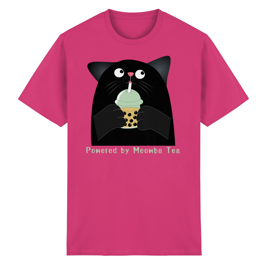Powered by Meowba Tea - Heavy Cotton T-Shirt