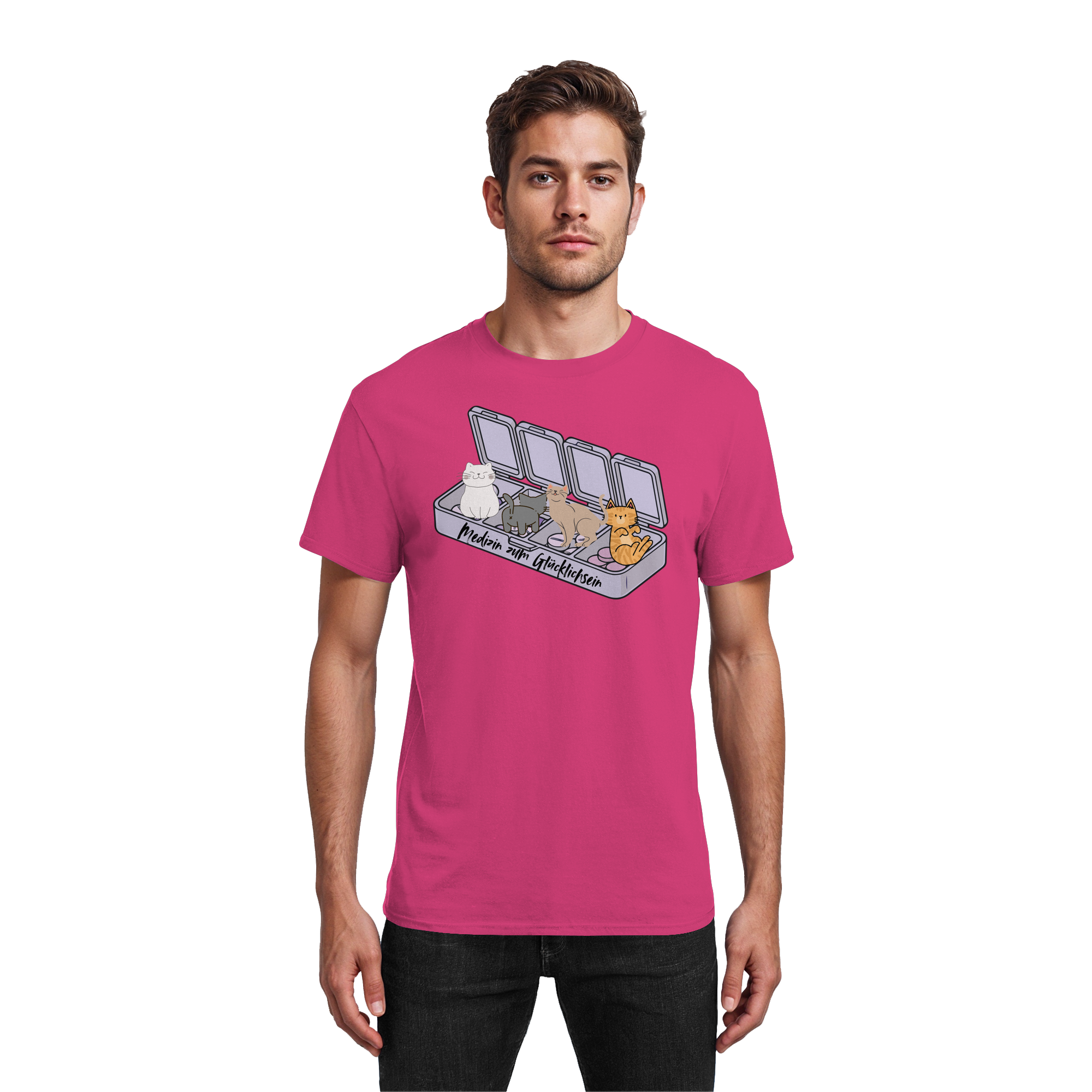 Medizin zum Glücklichsein - Heavy Cotton T-Shirt