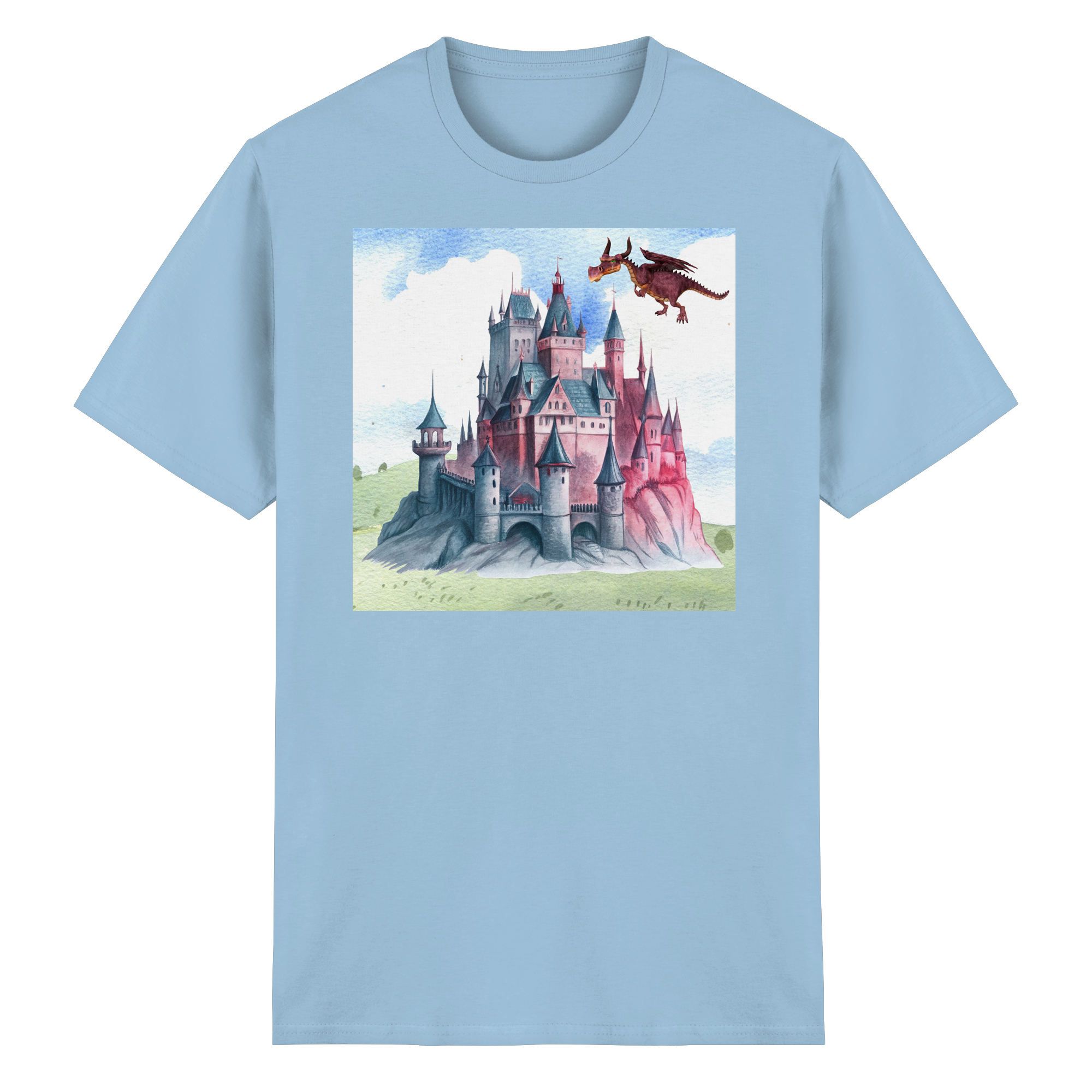 Das Schloss der Drachen - Heavy Cotton T-Shirt