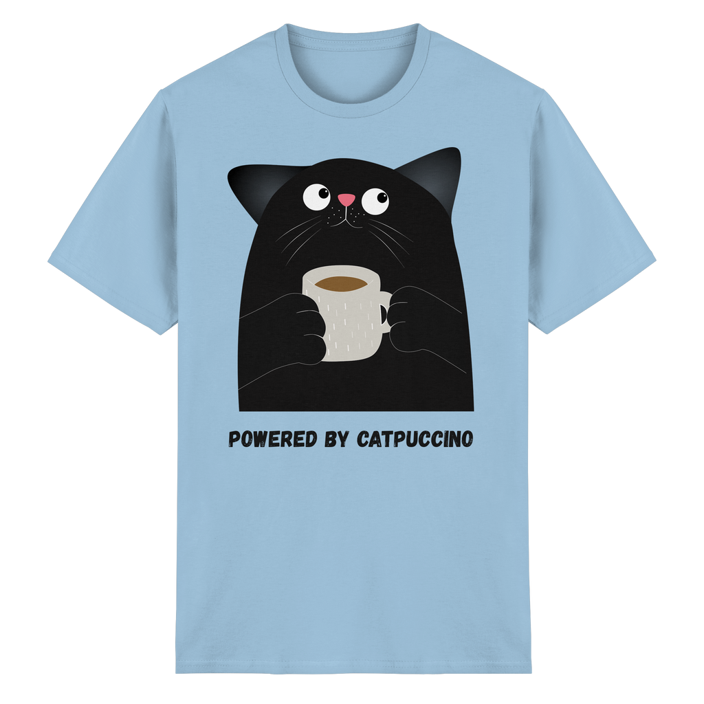 Powered by Catpuccino - Heavy Cotton T-Shirt