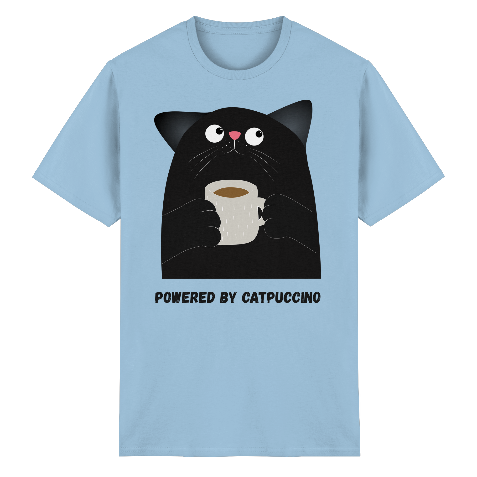 Powered by Catpuccino - Heavy Cotton T-Shirt