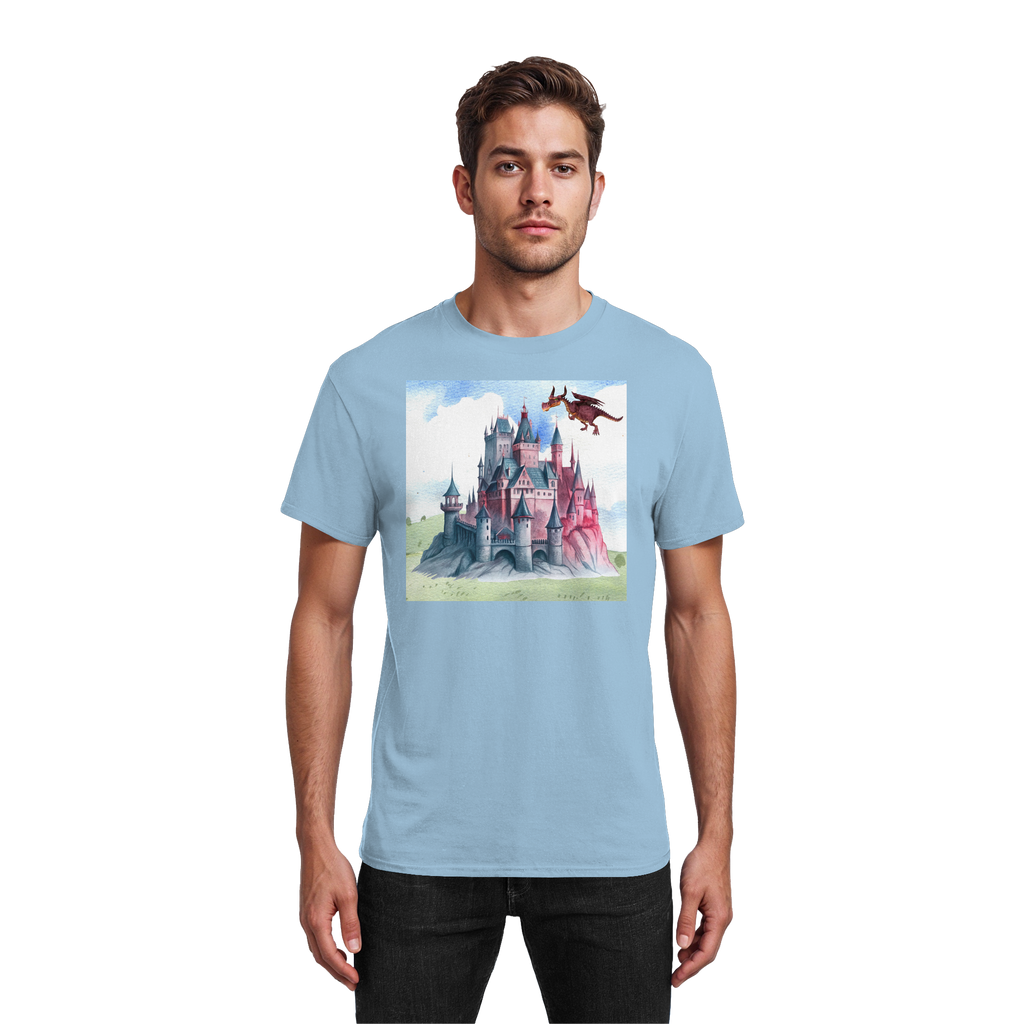 Das Schloss der Drachen - Heavy Cotton T-Shirt