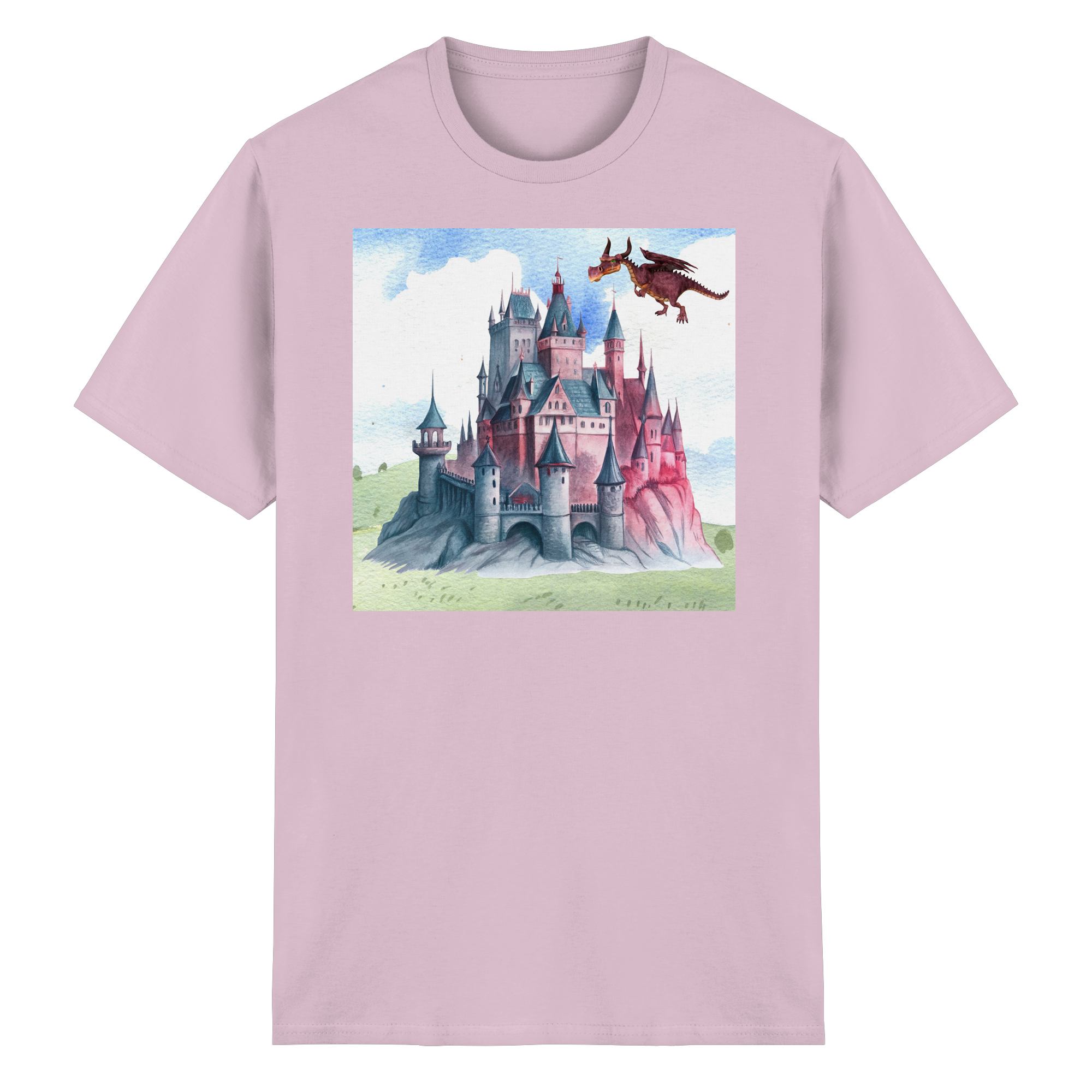 Das Schloss der Drachen - Heavy Cotton T-Shirt