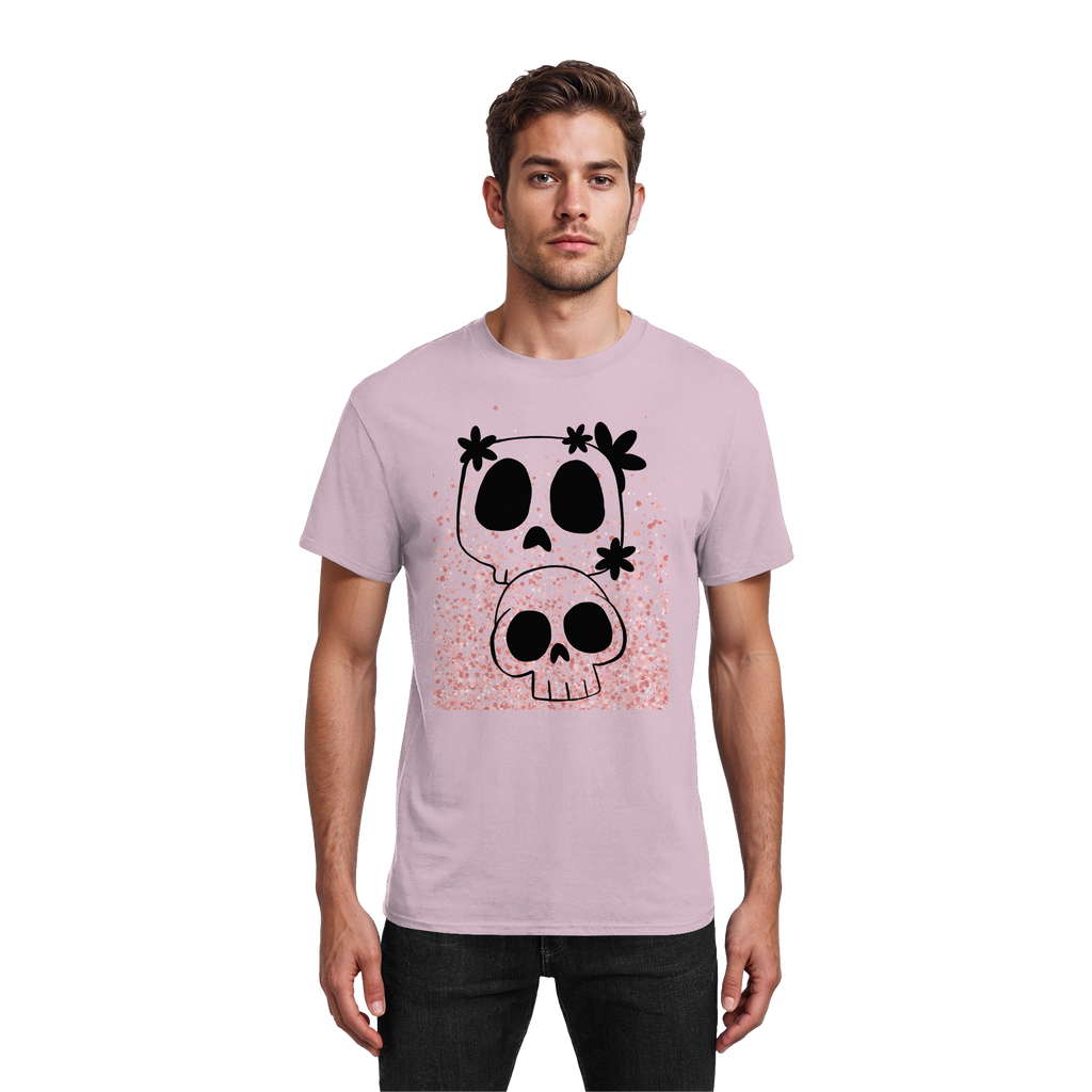 Flower Skull - Heavy Cotton T-Shirt