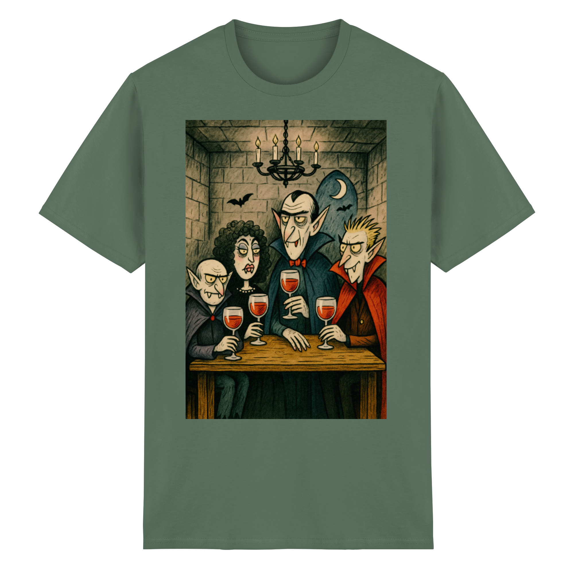 Vampires & Vino - Heavy Cotton T-Shirt