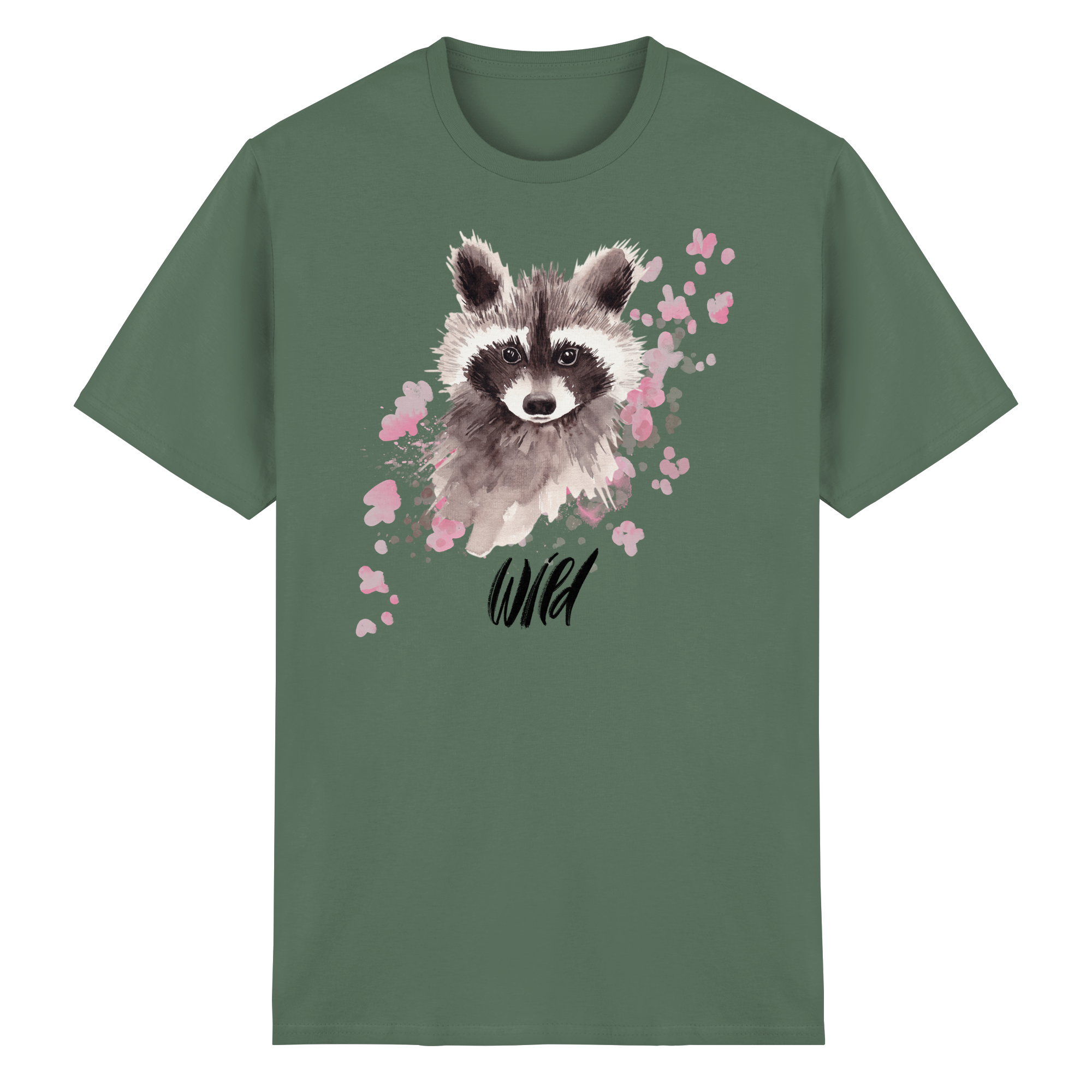 Aquarell Waschbär - Heavy Cotton T-Shirt