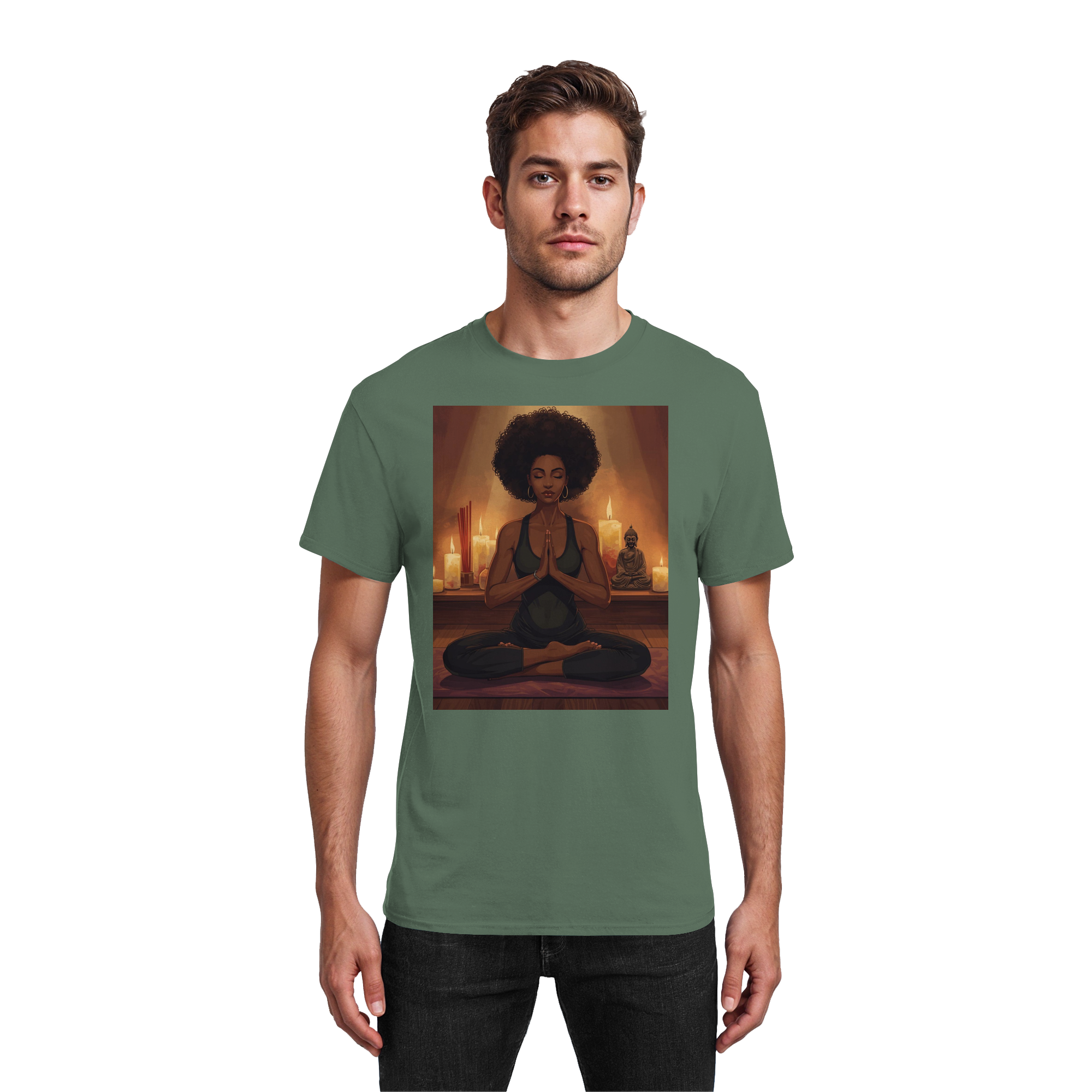 Yoga & Serenity - Heavy Cotton T-Shirt