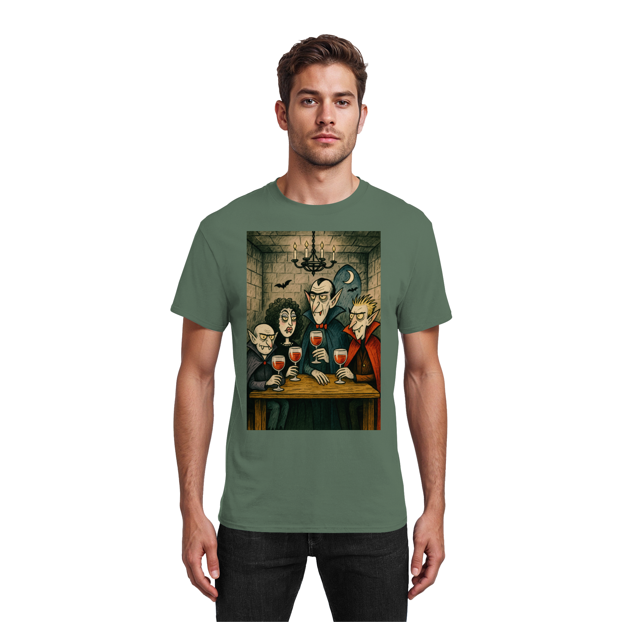 Vampires & Vino - Heavy Cotton T-Shirt
