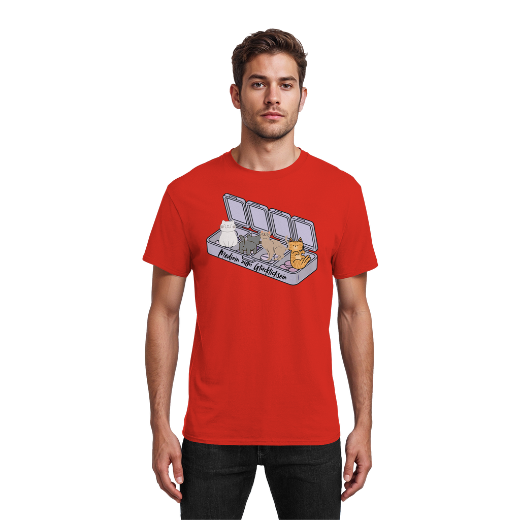 Medizin zum Glücklichsein - Heavy Cotton T-Shirt