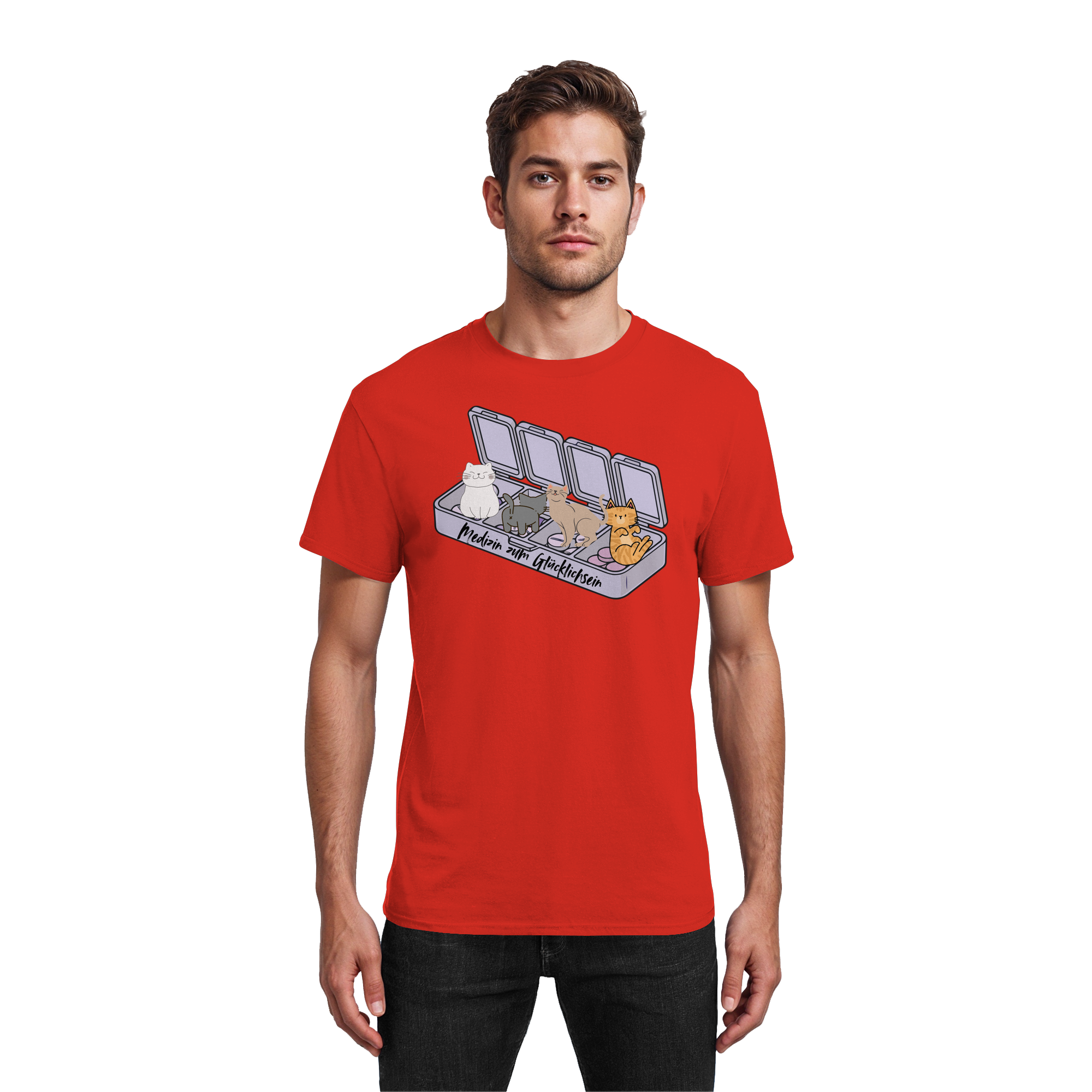 Medizin zum Glücklichsein - Heavy Cotton T-Shirt