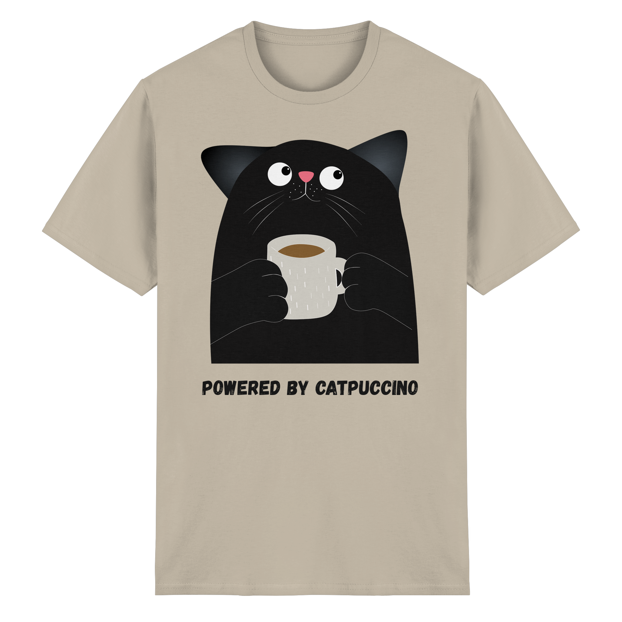 Powered by Catpuccino - Heavy Cotton T-Shirt