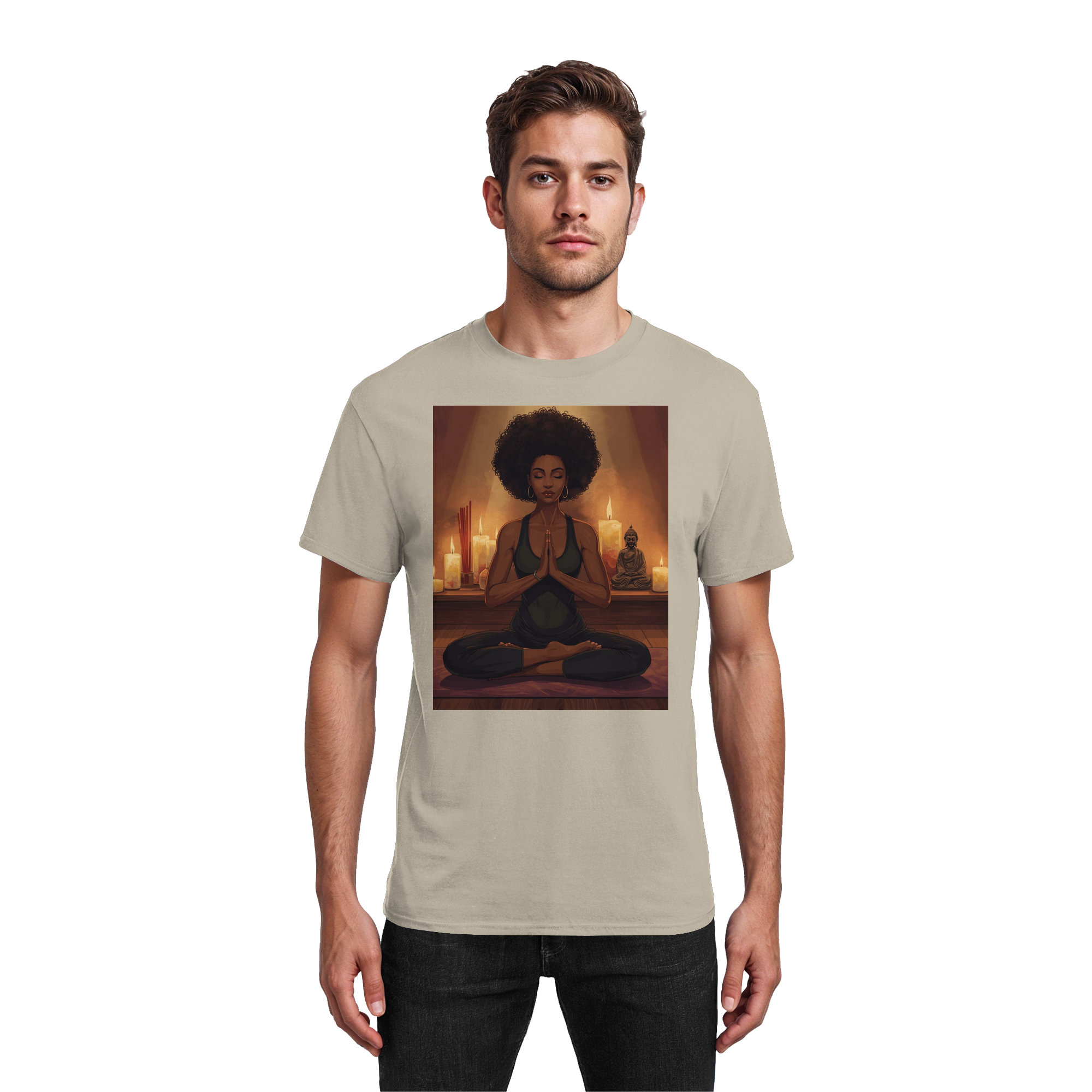 Yoga & Serenity - Heavy Cotton T-Shirt