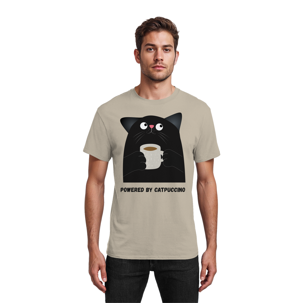 Powered by Catpuccino - Heavy Cotton T-Shirt
