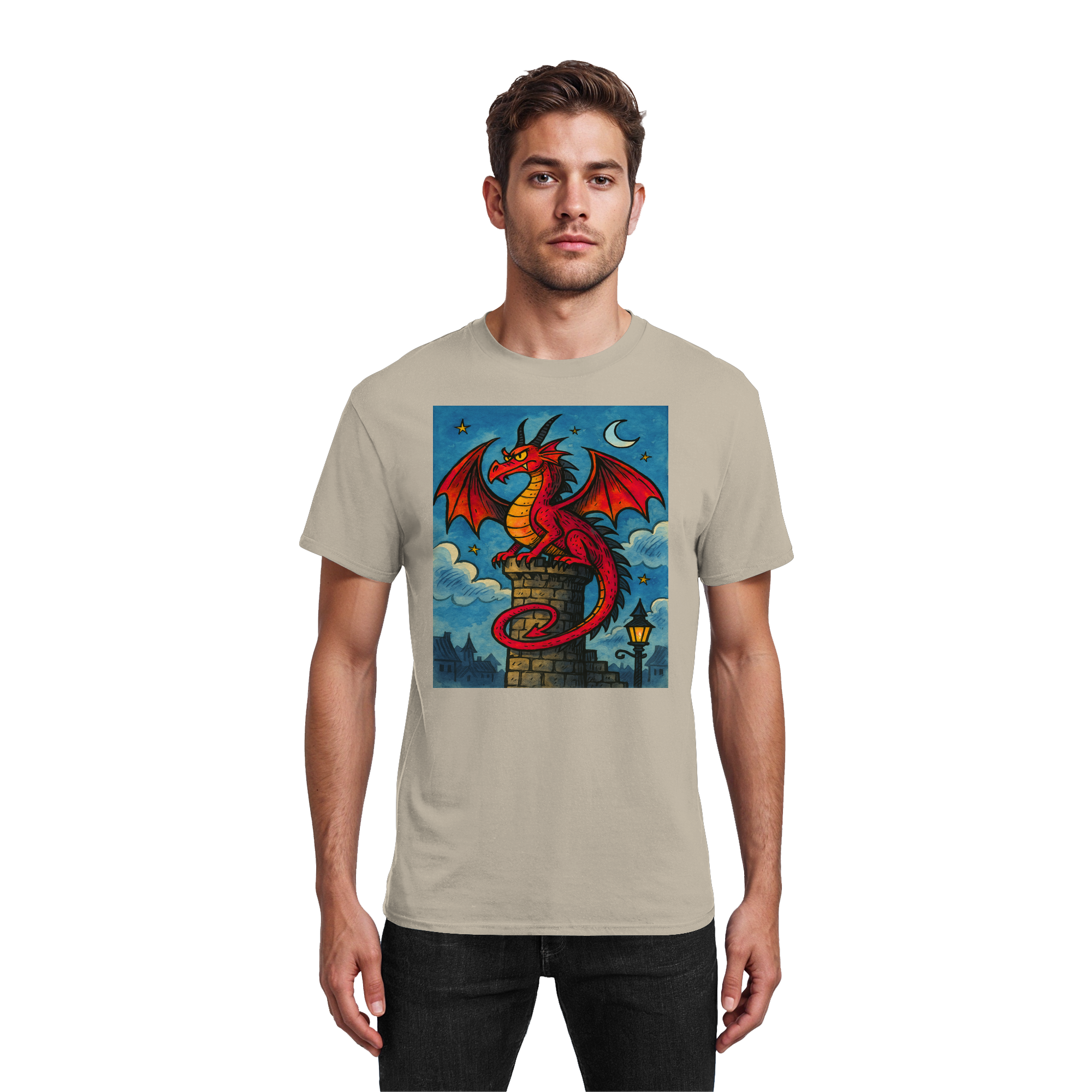 Red Dragon - Nightwatch-Edition - Heavy Cotton T-Shirt