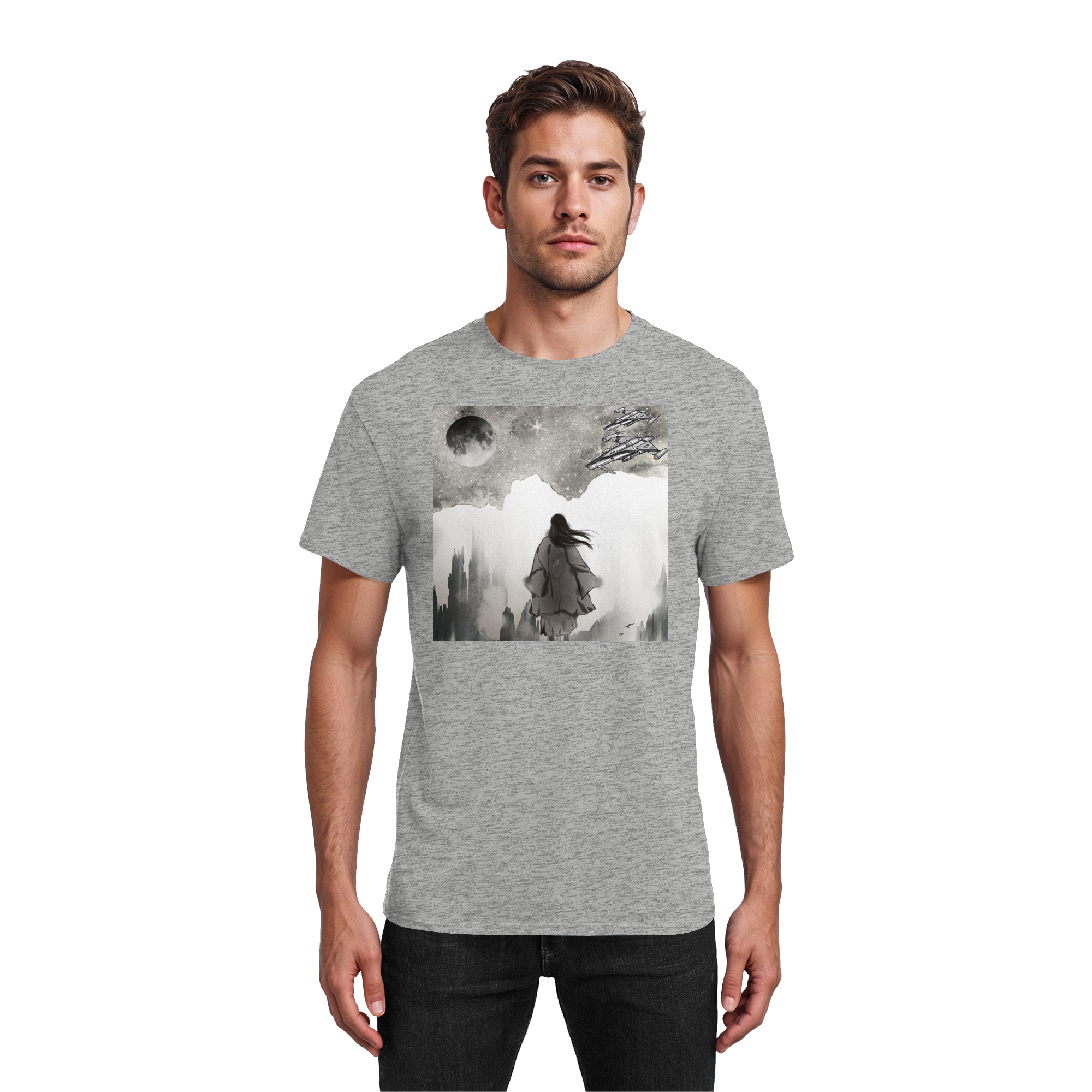 Zwischen den Sternen - Heavy Cotton T-Shirt
