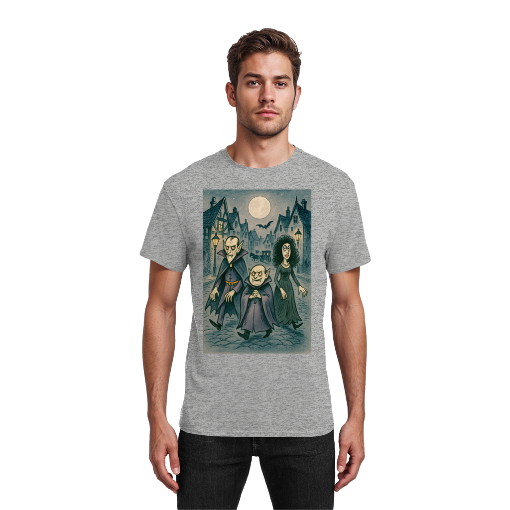 Mondschein in der Monstergasse - Heavy Cotton T-Shirt