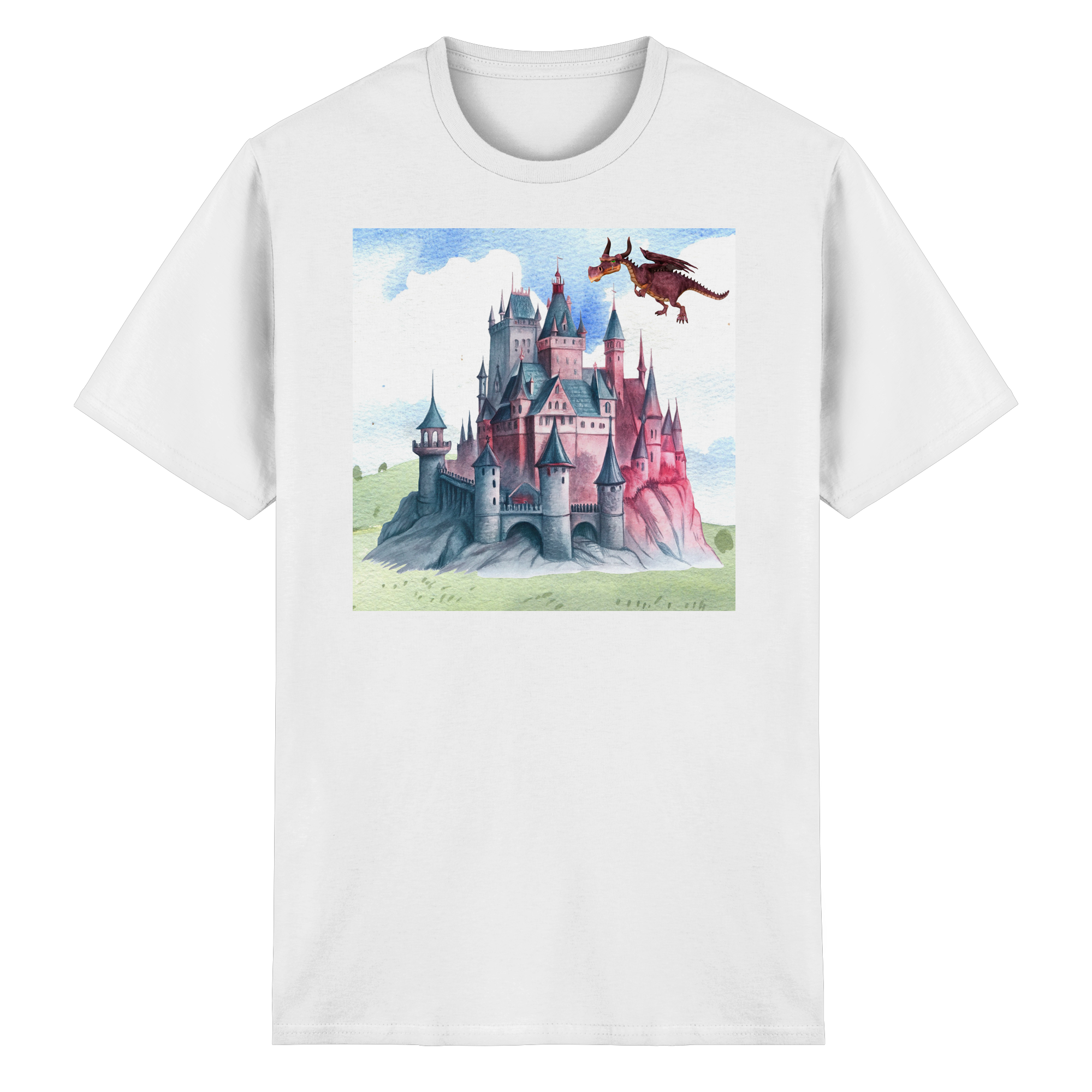Das Schloss der Drachen - Heavy Cotton T-Shirt