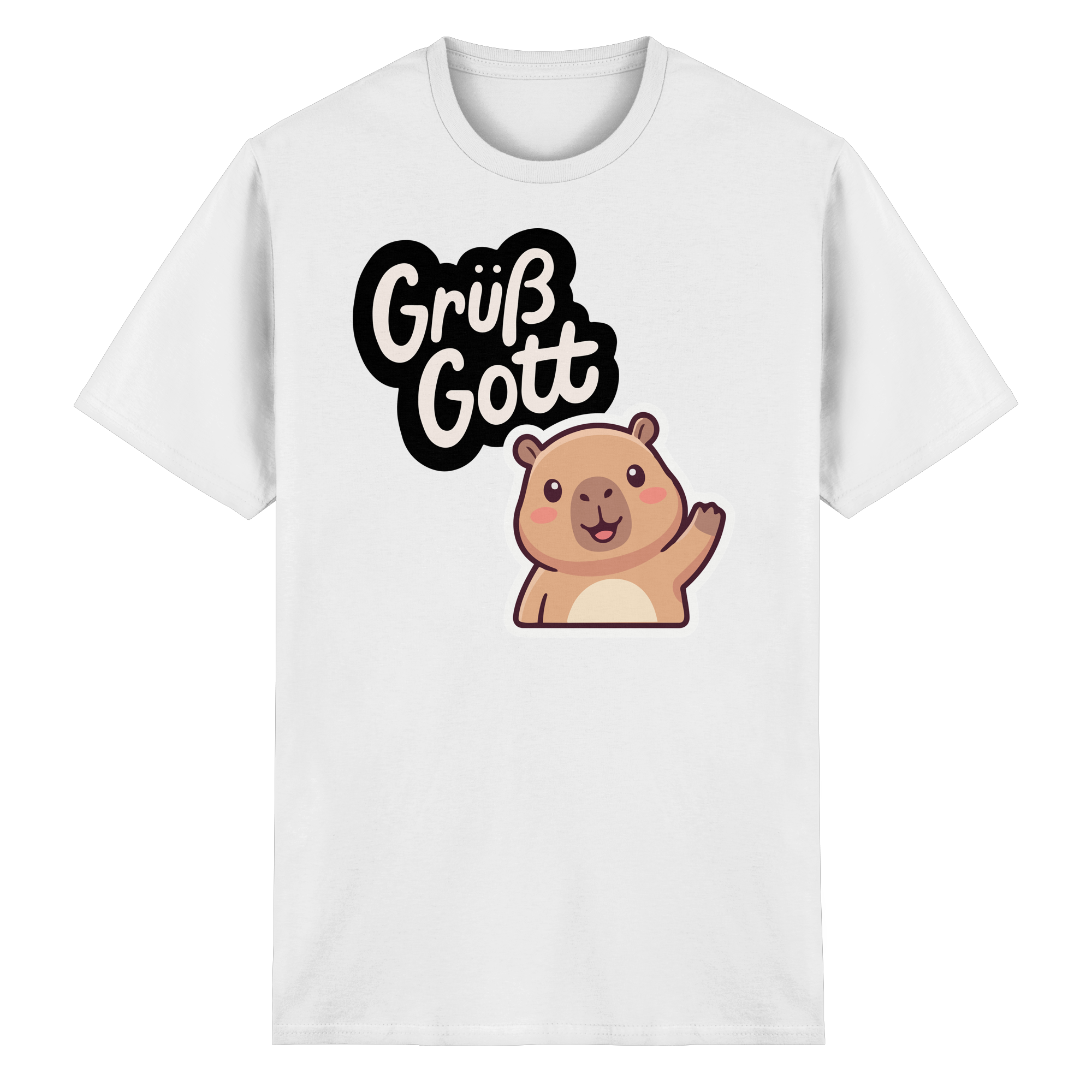 Grüß Gott Capybara | - Heavy Cotton T-Shirt