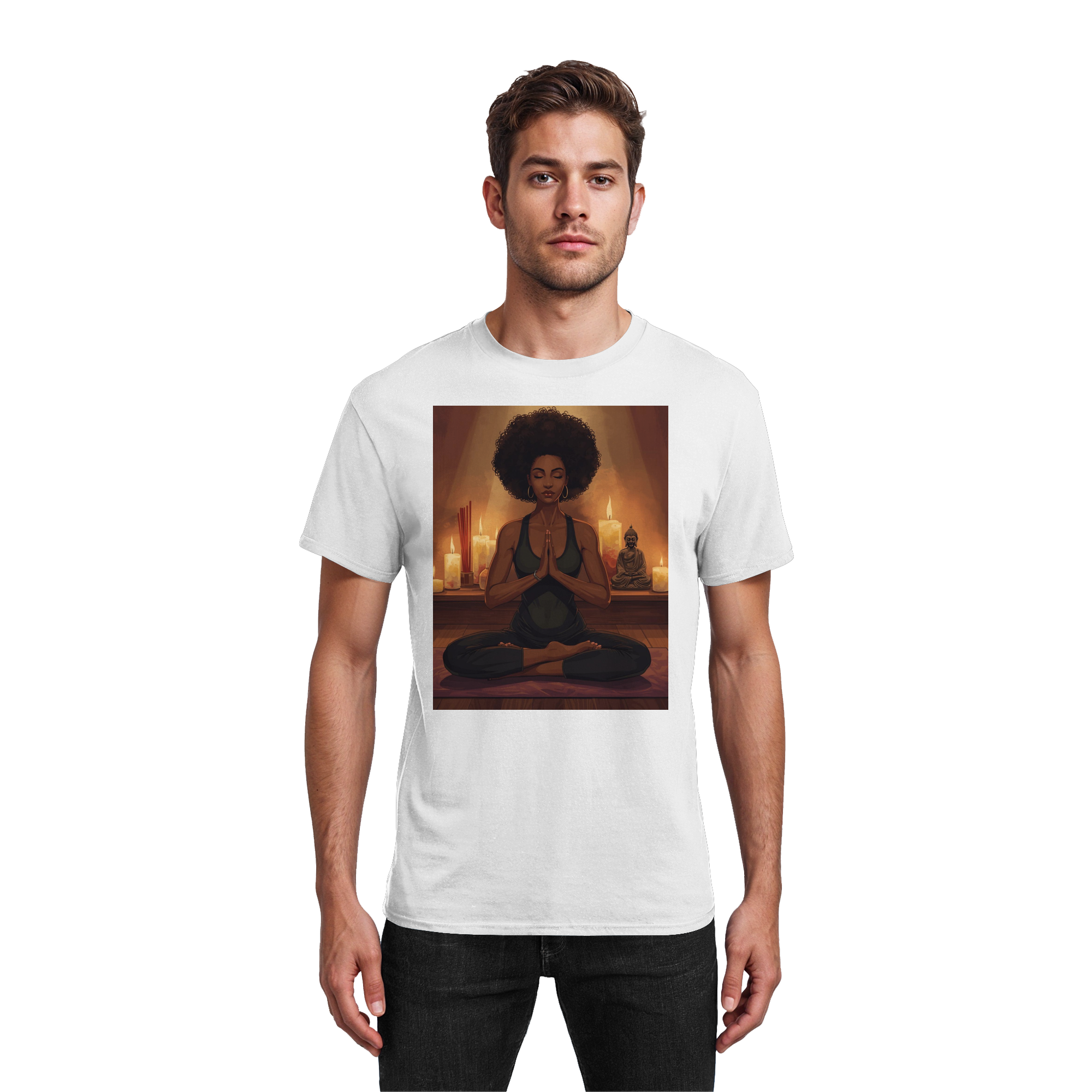Yoga & Serenity - Heavy Cotton T-Shirt