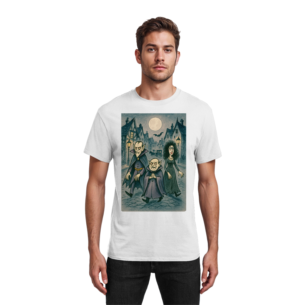 Mondschein in der Monstergasse - Heavy Cotton T-Shirt