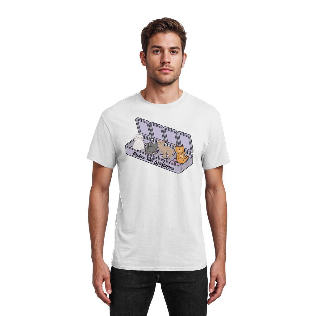 Medizin zum Glücklichsein - Heavy Cotton T-Shirt