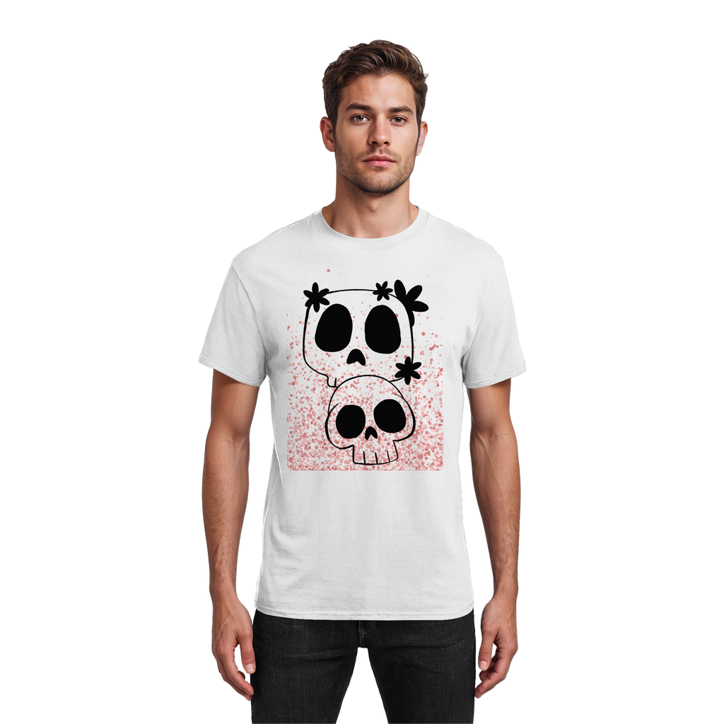 Flower Skull - Heavy Cotton T-Shirt