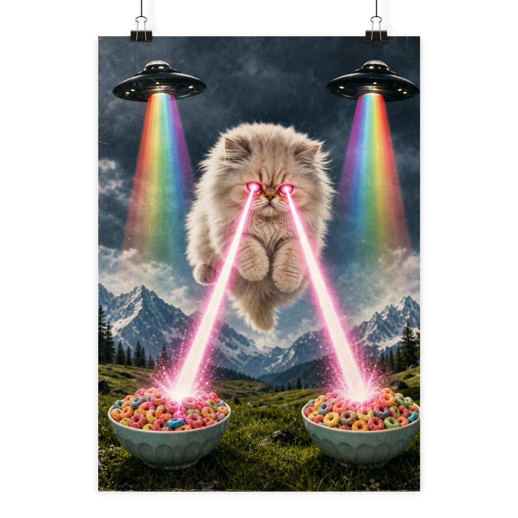 Cosmic Cattitude - Poster Din A2