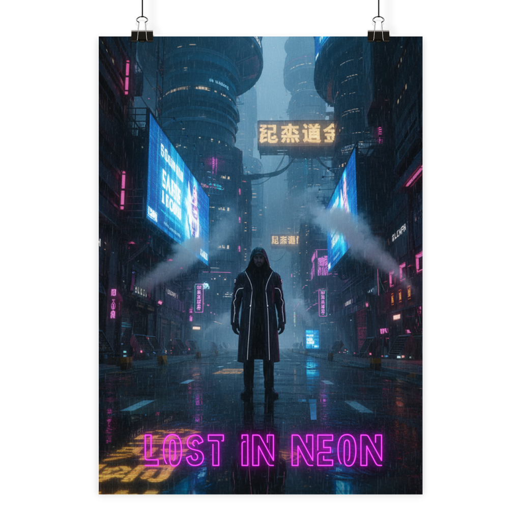 Lost in Neon - Poster Din A2