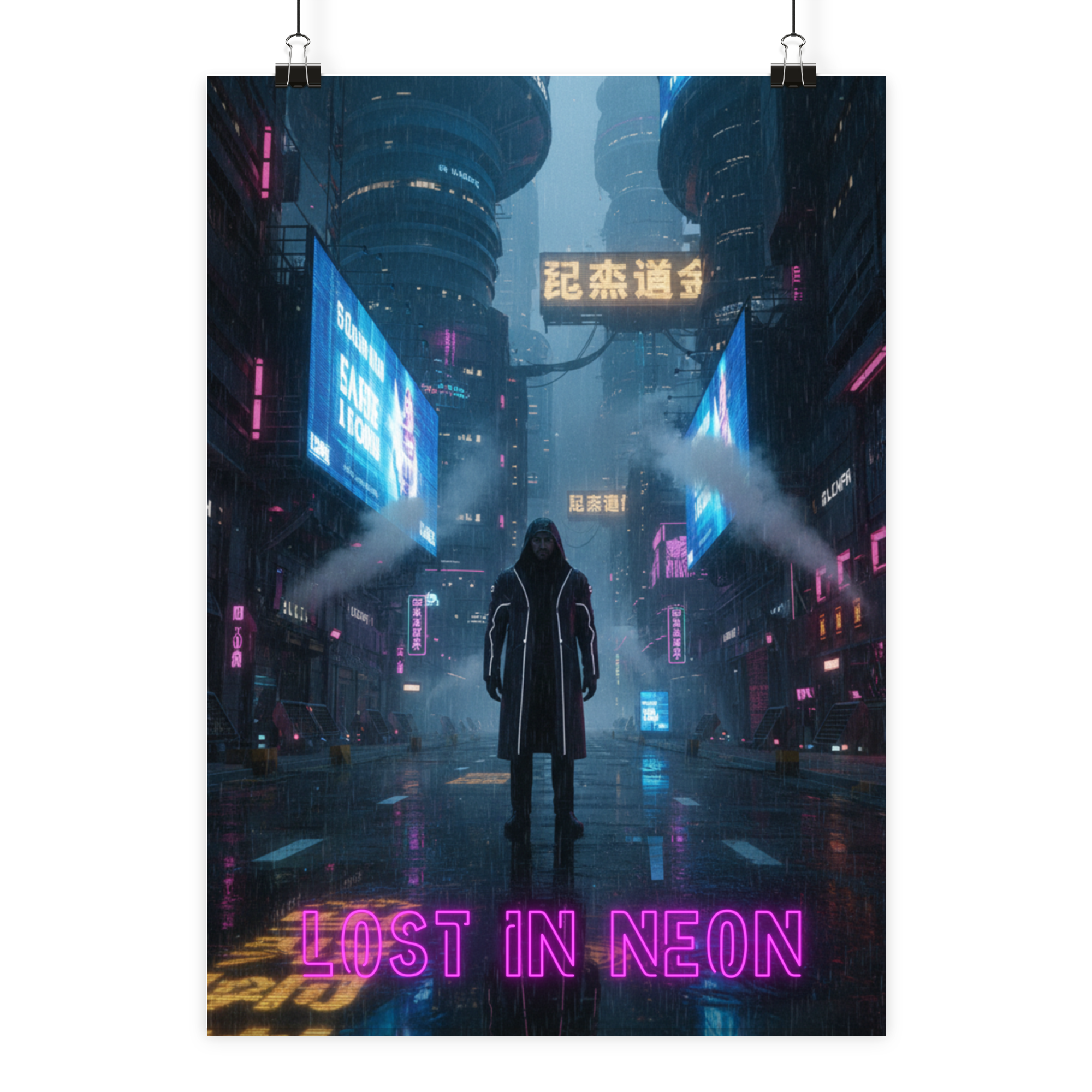 Lost in Neon - Poster Din A2