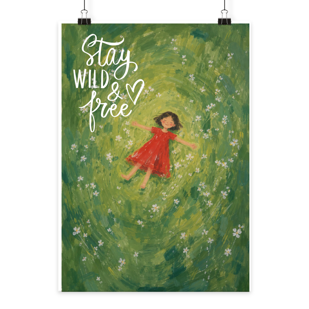 Stay wild & free - Poster Din A2