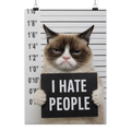 I hate people - Poster Din A2