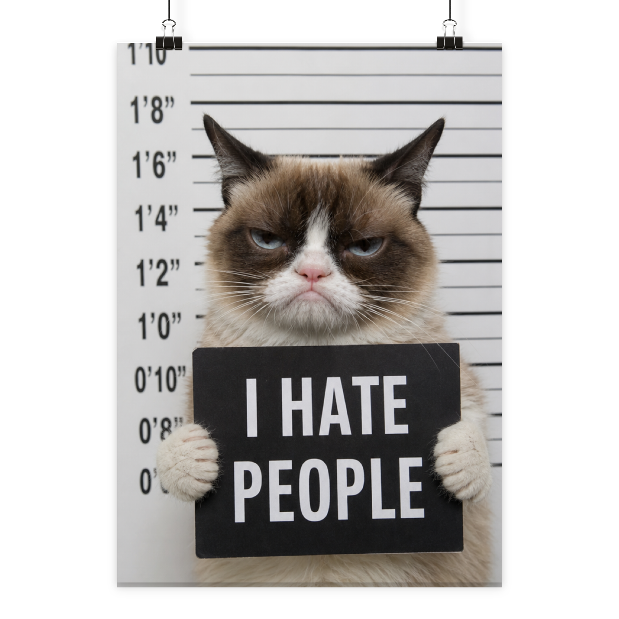 I hate people - Poster Din A2