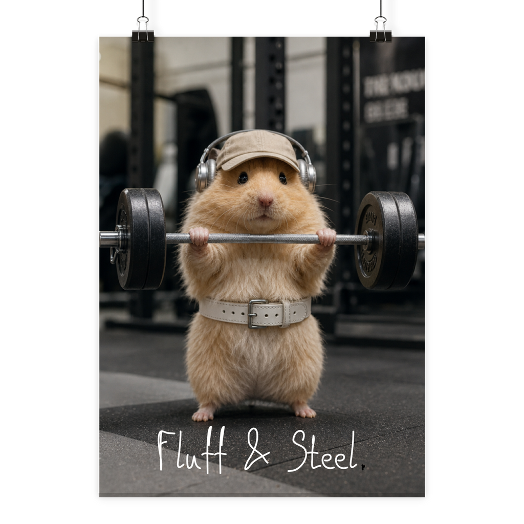 Fluff & Steel - Poster Din A2